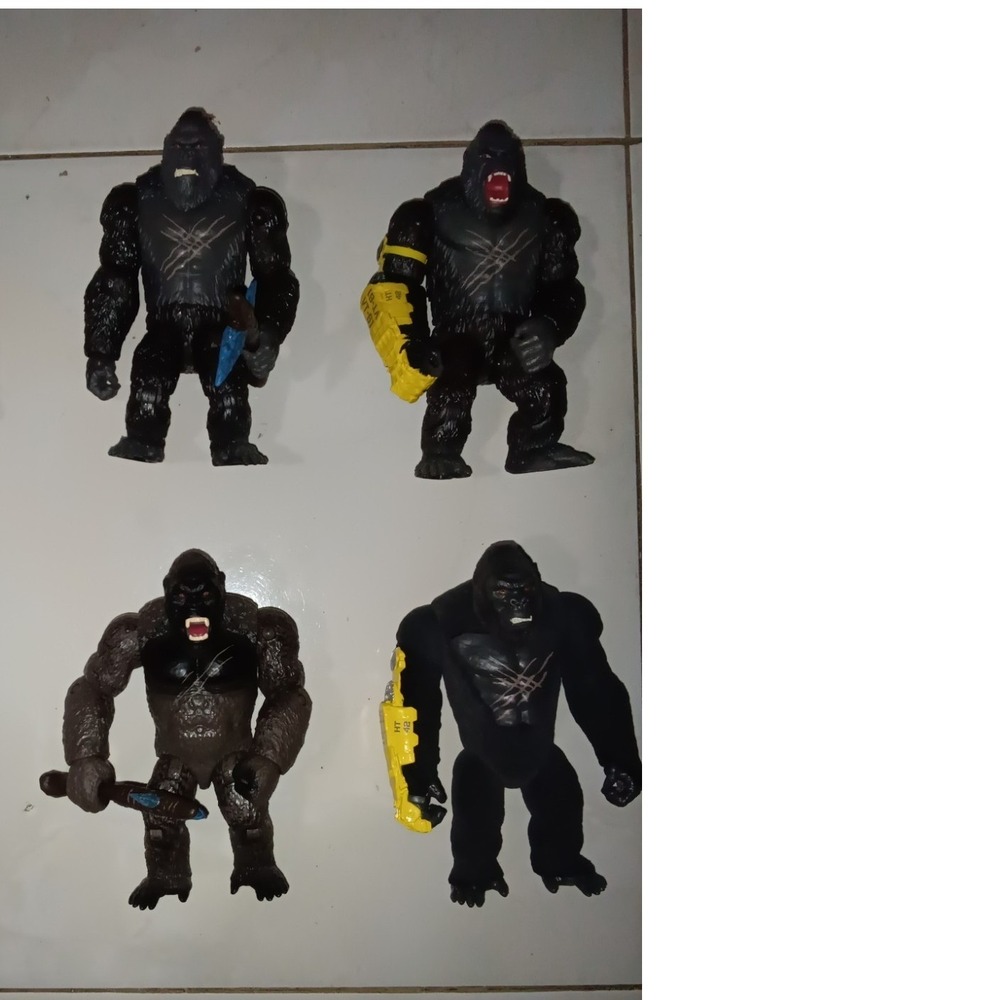 Playmates Godzilla x Kong Kong Action Figures Skar King Kong 6" Lot Of 4